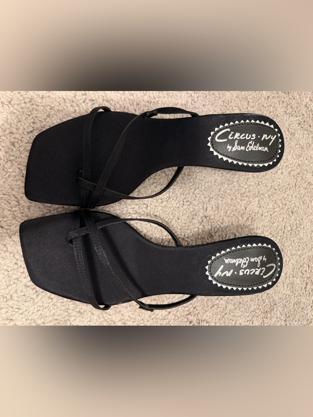 Black Strappy Heeled Sandals
